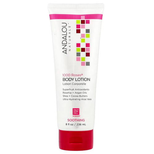 <img alt="Andalou Naturals, 1000 Roses, Body Lotion, Soothing , 8 fl oz (236 ml)" title="Andalou Naturals, 1000 Roses, Body Lotion, Soothing , 8 fl oz (236 ml),859975020199"