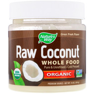Natures Way Organic Raw Coconut -- 16 oz
