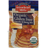Arrowhead Mills, Organic Pancake & Waffle Mix, Gluten Free, 1.6 lbs (737 g)