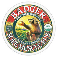 <img alt="Badger, Organic Sore Muscle Rub, Cayenne & Ginger, 2 oz (56 g)" title="Badger, Organic Sore Muscle Rub, Cayenne & Ginger, 2 oz (56 g),634084135763"