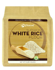 3 PACK of Vitaco Superfine White Rice Flour - Non-GMO and Gluten Free -- 48 oz (3 lbs) 1.36 kg