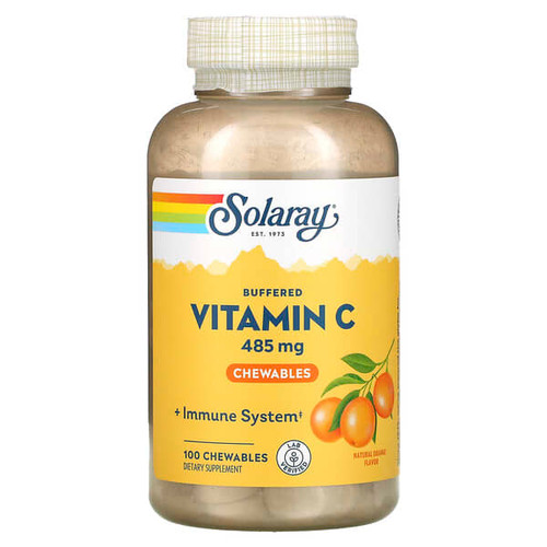 <img alt="Solaray, Buffered Vitamin C Chewable, Natural Orange, 485 mg, 100 Chewables" title="Solaray, Buffered Vitamin C Chewable, Natural Orange, 485 mg, 100 Chewables,076280449051"