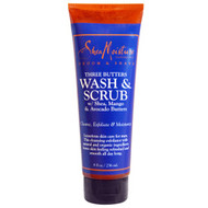 Shea Moisture, Groom & Shave, Three Butters, Wash & Scrub, 8 fl oz (236 ml)