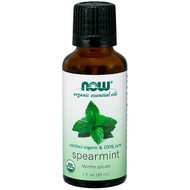 Now Foods, Organic Essential Oils, Spearmint, 1 fl oz (30 ml)