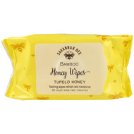 Savannah Bee Company Inc, Bamboo Honey Wipes, Tupelo Honey, 30 Towelettes
