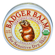 Badger Company, Badger Balm, For Sensitive Dry Skin, Unscented, 2 oz (56 g)