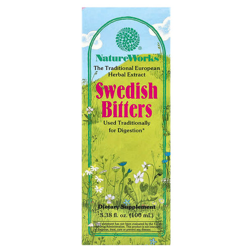 <img alt="Natures Way, NatureWorks, Swedish Bitters, 3.38 fl oz (100 ml)" title="Natures Way, NatureWorks, Swedish Bitters, 3.38 fl oz (100 ml),020065100026"