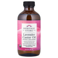<img alt="Heritage Store, Lavender Castor Oil, 8 fl oz (237 ml)" title="Heritage Store, Lavender Castor Oil, 8 fl oz (237 ml),076970265824"