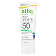 <img alt="Alba Botanica, Sheer Mineral Sunscreen Lotion, SPF 50, Fragrance Free, 3 fl oz (89 ml)" title="Alba Botanica, Sheer Mineral Sunscreen Lotion, SPF 50, Fragrance Free, 3 fl oz (89 ml),724742004002"