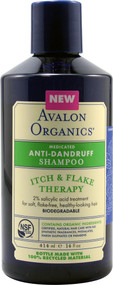Avalon Organics, Anti-Dandruff Shampoo, Chamomilla Recutita, 14 fl oz (414 ml)