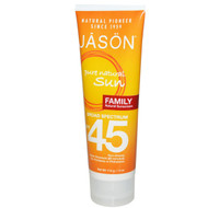 Jason Natural, Family, Natural Sunscreen, SPF 45, 4 oz (113 g)