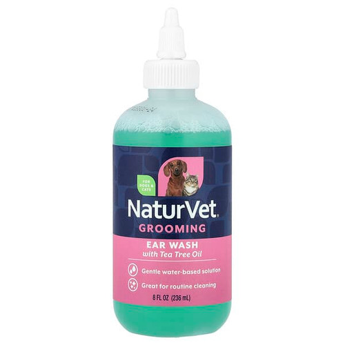 <img alt="NaturVet, Ear Wash with Tea Tree Oil, For Dogs & Cats, 8 fl oz (236 ml)" title="NaturVet, Ear Wash with Tea Tree Oil, For Dogs & Cats, 8 fl oz (236 ml),797801038010"