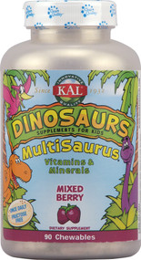 KALKal Dinosaurs MultiSaurus Mixed Berry -- 90 Chewables