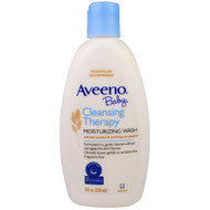 Aveeno, Baby, Cleansing Therapy Moisturizing Wash, Fragrance Free, 8 fl oz (236 ml)