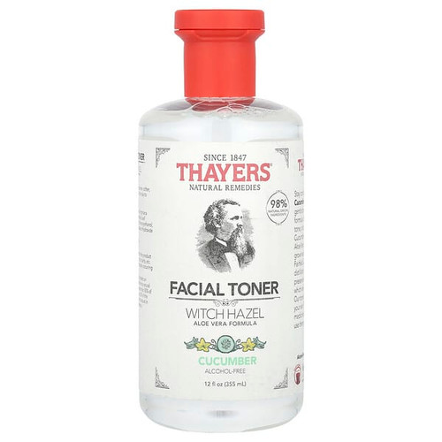 <img alt="Thayers, Witch Hazel Facial Toner, Alcohol-Free, Cucumber, 12 fl oz (355 ml)" title="Thayers, Witch Hazel Facial Toner, Alcohol-Free, Cucumber, 12 fl oz (355 ml),041507070073"