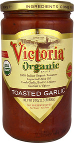 Victoria Organic Sauce Toasted Garlic - 24 oz