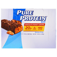 Pure Protein, Chocolate Peanut Caramel Bars, 6 Bars, 1.76 oz (50 g) Each