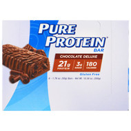 Pure Protein, Chocolate Deluxe Bar, 6 Bars, 1.76 oz (50 g) Each
