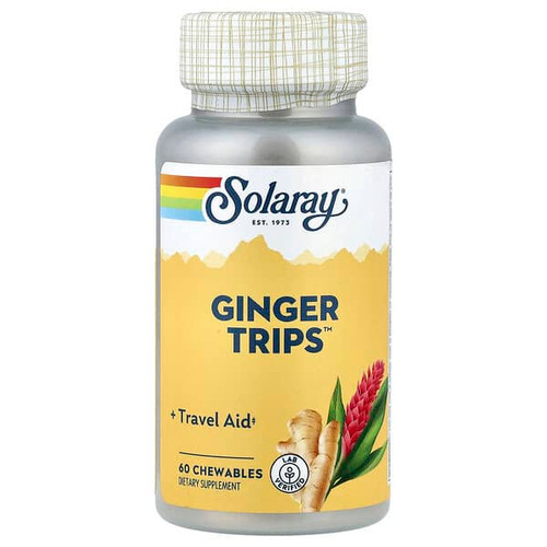 <img alt="Solaray, Ginger Trips, 60 Chewables" title="Solaray, Ginger Trips, 60 Chewables,076280082074"