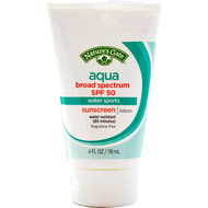 Natures Gate, Aqua, Vegan Sunscreen, SPF 50, 4 fl oz (118 ml)