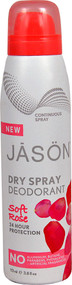 Jason Dry Spray Deodorant Soft Rose - 3.8 fl oz