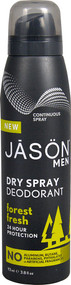 Jason Dry Spray Deodorant Men Forest Fresh - 3.8 fl oz