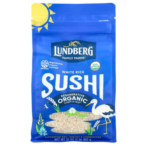<img alt="Lundberg, Organic White Rice Sushi, 32 oz (907 g)" title="Lundberg, Organic White Rice Sushi, 32 oz (907 g),073416040038"