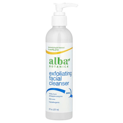<img alt="Alba Botanica, Exfoliating Facial Cleanser, 8 fl oz (237 ml)" title="Alba Botanica, Exfoliating Facial Cleanser, 8 fl oz (237 ml),724742008024"