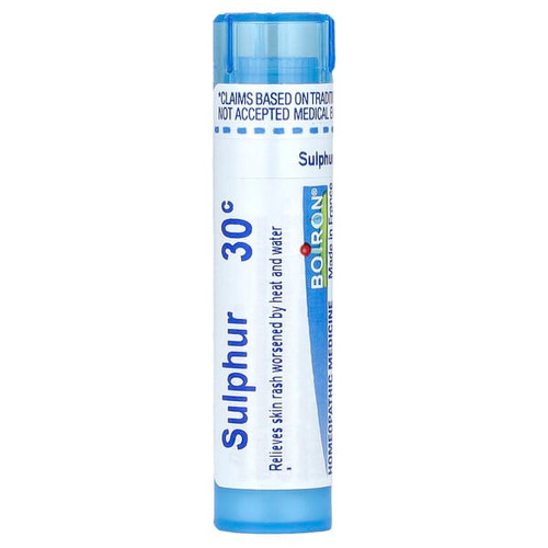<img alt="Boiron, Sulphur, 30C, Skin Rash Relief, Approx 80 Pellets" title="Boiron, Sulphur, 30C, Skin Rash Relief, Approx 80 Pellets,306960712138"