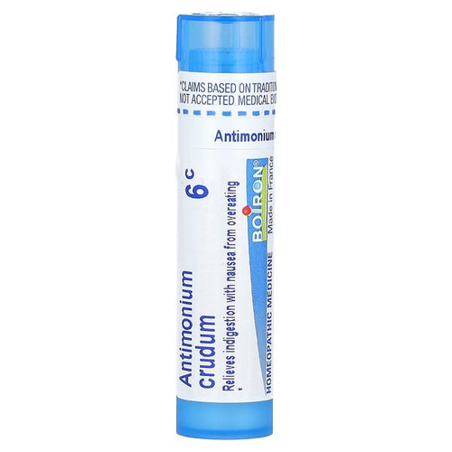 <img alt="Boiron, Antimonium Crudum, 6C, Indigestion Relief, Approx 80 Pellets" title="Boiron, Antimonium Crudum, 6C, Indigestion Relief, Approx 80 Pellets,306960057086"