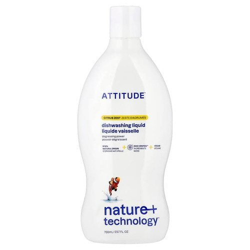 <img alt="ATTITUDE, Dishwashing Liquid, Citrus Zest, 23.7 fl oz (700 ml)" title="ATTITUDE, Dishwashing Liquid, Citrus Zest, 23.7 fl oz (700 ml),626232131727"