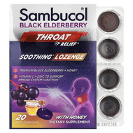 <img alt="Sambucol, Black Elderberry, Throat Relief, Soothing Lozenge With Honey, 20 Soft Lozenges" title="Sambucol, Black Elderberry, Throat Relief, Soothing Lozenge With Honey, 20 Soft Lozenges,896116001204"