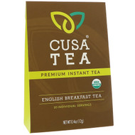 Cusa Tea, Organic, English Breakfast Tea, 10 Individual Servings, 0.04 oz (1.2 g) Each