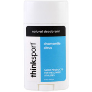 3 PACK of Thinksport Natural Deodorant Chamomile Citrus -- 3.9 oz