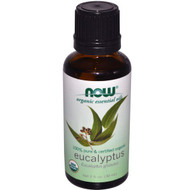 Now Foods, Organic Essential Oils, Eucalyptus, 1 fl oz (30 ml)