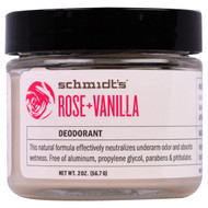 Schmidts Natural Deodorant, Rose + Vanilla, 2 oz (56.7 g)