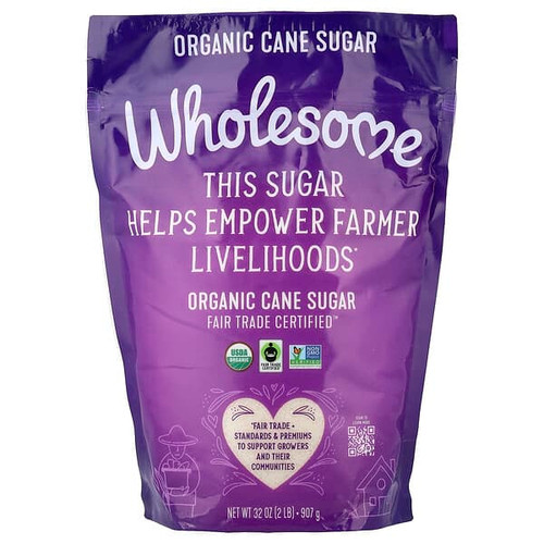 <img alt="Wholesome Sweeteners, Organic Cane Sugar, 2 lb (907 g)" title="Wholesome Sweeteners, Organic Cane Sugar, 2 lb (907 g),012511406004"