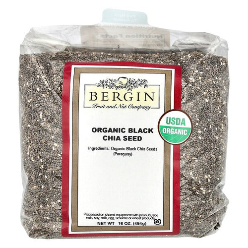 <img alt="Bergin Fruit and Nut Company, Organic Black Chia Seed, 16 oz (454 g)" title="Bergin Fruit and Nut Company, Organic Black Chia Seed, 16 oz (454 g),020526081093"