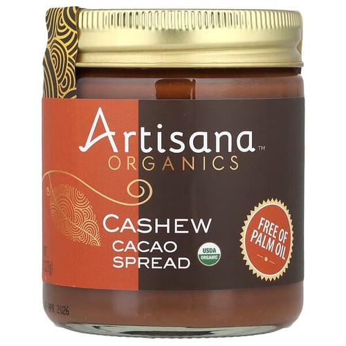 <img alt="Artisana, Organics, Cashew Cacao Spread, 8 oz (227 g)" title="Artisana, Organics, Cashew Cacao Spread, 8 oz (227 g),870001000930"