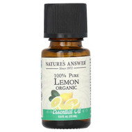 <img alt="Natures Answer, 100% Pure Organic Essential Oil, Lemon, 0.5 fl oz (15 ml)" title="Natures Answer, 100% Pure Organic Essential Oil, Lemon, 0.5 fl oz (15 ml),083000266454"
