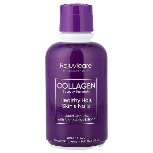 <img alt="Rejuvicare, Collagen Beauty Formula, Liquid Complex With Amino Acids & Biotin, Grape, 16 fl oz (473 ml)" title="Rejuvicare, Collagen Beauty Formula, Liquid Complex With Amino Acids & Biotin, Grape, 16 fl oz (473 ml),035046074210"