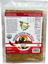 3 PACK of WrawP Organic Veggie Wraps Gluten-Free Paleo Spicy -- 6 Wraps