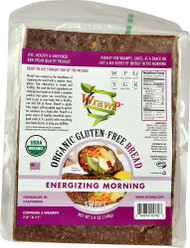 3 PACK of WrawP Organic Veggie Wraps Gluten-Free Paleo Energizing Morning -- 6 Wraps
