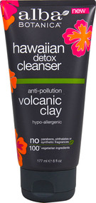 3 PACK of Alba Botanica Hawaiian Detox Cleanser Volcanic Clay -- 6 fl oz
