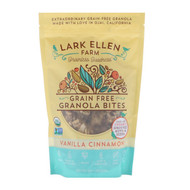 3 PACK of Lark Ellen Farm Organic Grain Free Granola Bites Gluten Free Vanilla Cinnamon -- 8 oz