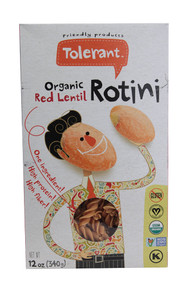 Tolerant Food, Organic Red Lentil Rotini - 12 oz