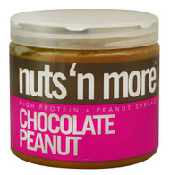 Nuts N More, High Protein Peanut Spread,  Chocolate Peanut - 16 oz