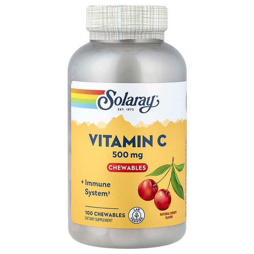 <img alt="Solaray, Vitamin C Chewables, Natural Cherry, 100 Chewables" title="Solaray, Vitamin C Chewables, Natural Cherry, 100 Chewables,076280044904"