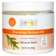 Aura Cacia, Aromatherapy Mineral Bath, Warming Balsam Fir, 16 oz (454 g)