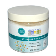 Aura Cacia, Aromatherapy Mineral Bath, Tranquil Chamomile, 16 oz (454 g)